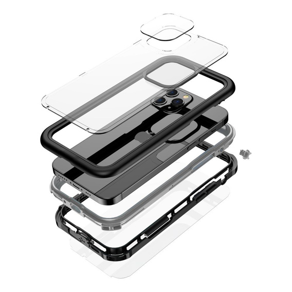 Etui Waterproof IP67 Case do iPhone 12 Pro Max - Black