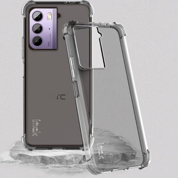 Etui IMAK do HTC U23 / U23 Pro, Dropproof, przezroczyste / czarne