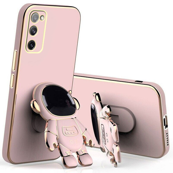 Etui do Samsung Galaxy S20 FE, Astronaut, różowe rose gold