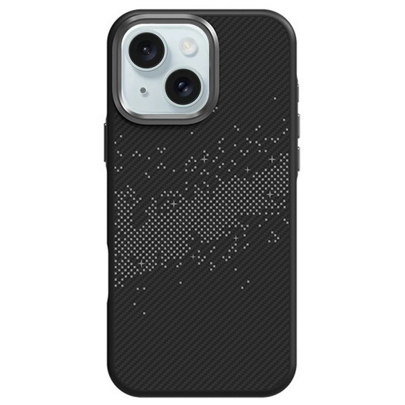Etui do iPhone 15, Milky Way, szare