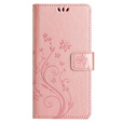 Etui z klapką do Samsung Galaxy A55 5G, Butterfly, różowe rose gold