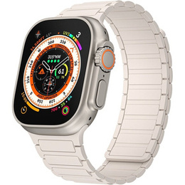 Pasek Silikonowy do Apple Watch 1/2/3/4/5/6/7/8/9/10/11/SE Ultra 1/2/3 42/44/45/46/49mm, Beżowy
