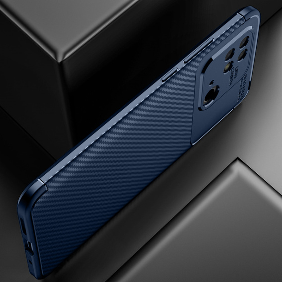 Etui do Xiaomi Redmi 10C, Carbon Gel, granatowe