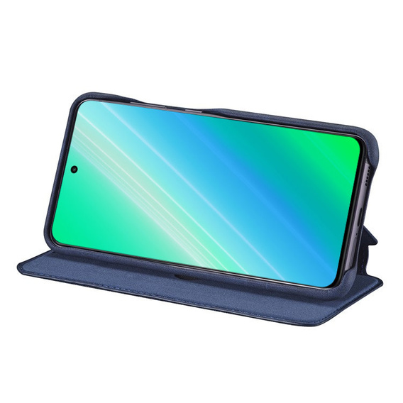 Etui z klapką do Samsung Galaxy A54, ERBORD Retro, niebieskie