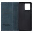 Etui do Motorola Edge 40 Neo, ERBORD Vintage portfel z klapką, niebieskie