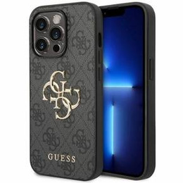 Etui GUESS do iPhone 15 Pro Max, 4G Big Metal Logo, szare