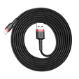 BASEUS Cafule Kabel Lightning 2A 3M, Czarny