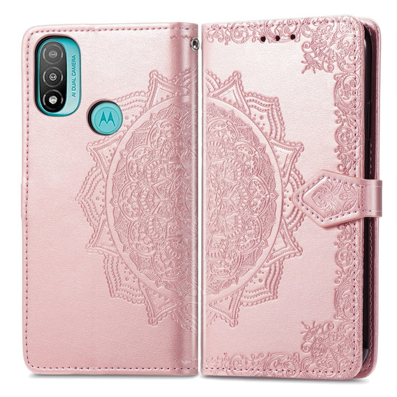 Etui z klapką do Motorola Moto G31 / G41, Mandala, różowe