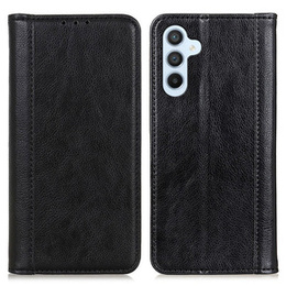 Etui do Samsung Galaxy A35 5G, Wallet Litchi Leather, czarne