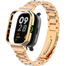 Bransoleta Stalowa do Xiaomi Redmi Watch 3 Active, Różowe złoto