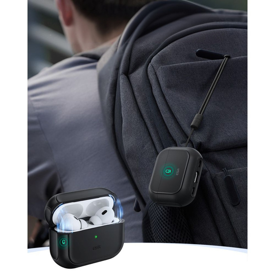 ESR Etui na słuchawki Airpods Pro 3, Orbit Halolock MagSafe, black