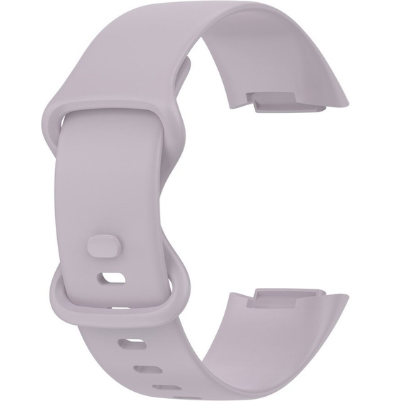 Pasek silikonowy do Fitbit Charge 5, Jasny Fiolet