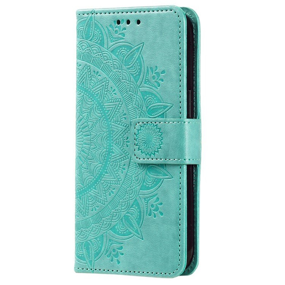 Etui z klapką do Samsung Galaxy A55 5G, Mandala, zielone