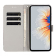 Etui portfelowe do Honor 400 Lite – fioletowa róża