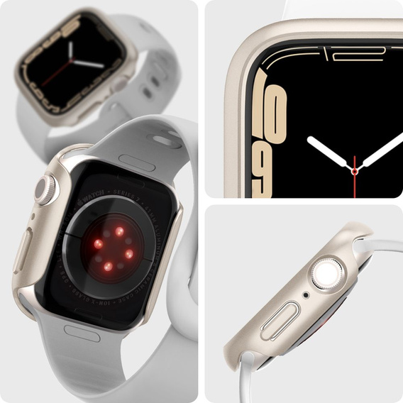 Etui SPIGEN Thin Fit do Apple Watch 7/8 41MM, Beżowe