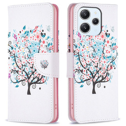 Etui z klapką do Xiaomi Redmi 12 4G, Wallet, Colorful Tree białe