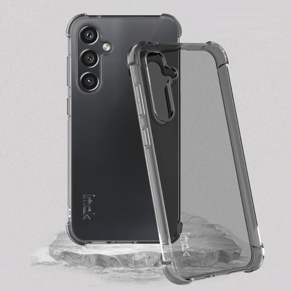 Etui IMAK do Samsung Galaxy S23 FE, Dropproof, przezroczyste / czarne