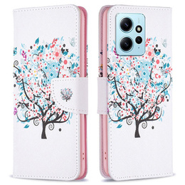 Etui z klapką do Xiaomi Redmi Note 12 4G, Wallet, Colorful Tree białe