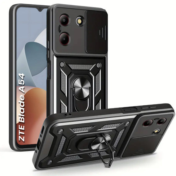 Etui pancerne do ZTE Blade A54, CamShield Slide, czarne