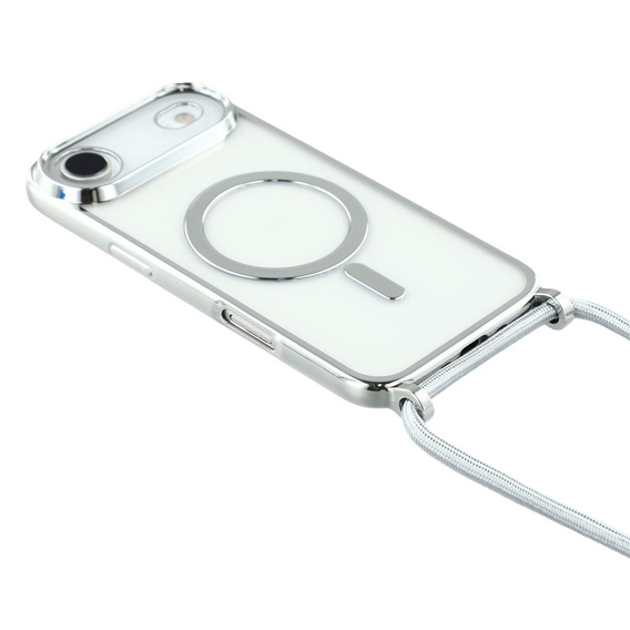 Etui do iPhone Air, Electro MagSafe, srebrne + Smycz
