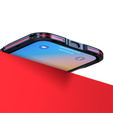 Etui LUPHIE do iPhone 13 Pro Max, Armor Bumper, czarne / czerwone