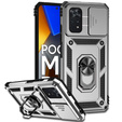 Etui pancerne do Xiaomi Poco M4 Pro 4G, CamShield Slide, srebrne