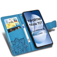 Etui z klapką do Realme Note 70T 4G, Butterfly, niebieskie