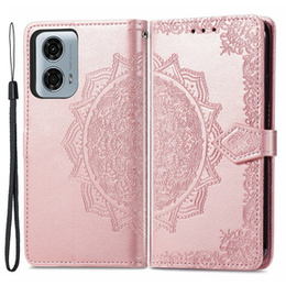 Etui z klapką do Motorola Moto G24 / G24 Power / G04, Mandala, różowe