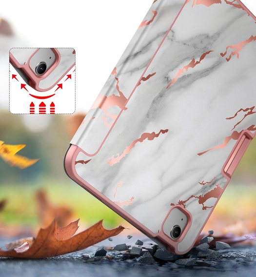 Etui ochronne do iPad 11" 2025 A16 (11 gen.) / 10.9" 2022 (10 gen.), Suritch Full Body Marmur