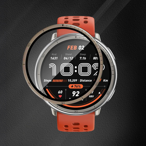2x Szkło Hybrydowe ERBORD do Amazfit Active 2