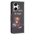 Etui z klapką do Infinix Hot 30, Wallet, Don't Touch My Phone czarne