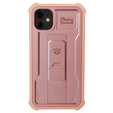 Etui pancerne do iPhone 11, Dexnor Full Body, różowe rose gold