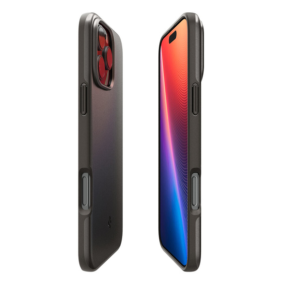 Etui Spigen do iPhone 16 Pro, Thin Fit Mag, szare