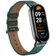 Pasek Skórzany do Xiaomi Smart Band 10 / 9 / 8, Zielony