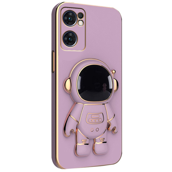 Etui do Oppo Reno 7 5G, Astronaut, fioletowe