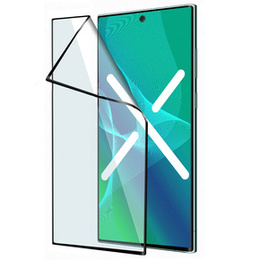 Szkło Hybrydowe 5D Full Glue Ceramic do Samsung Galaxy S22 Ultra, Black
