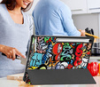 Etui z nadrukiem do Samsung Galaxy Tab S10 FE+ Plus – styl i ochrona w jednym - graffiti