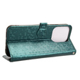 Etui z klapką do Xiaomi Redmi 15C 4G/LTE, Wallet Rhombus, zielone