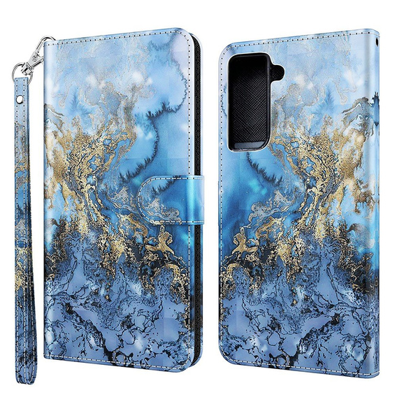 Etui Wallet do Samsung Galaxy S21 FE, Light Spots Decor, Milky Way