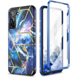 Etui do Samsung Galaxy S21 FE, Suritch Full Body Cosmos, niebieskie