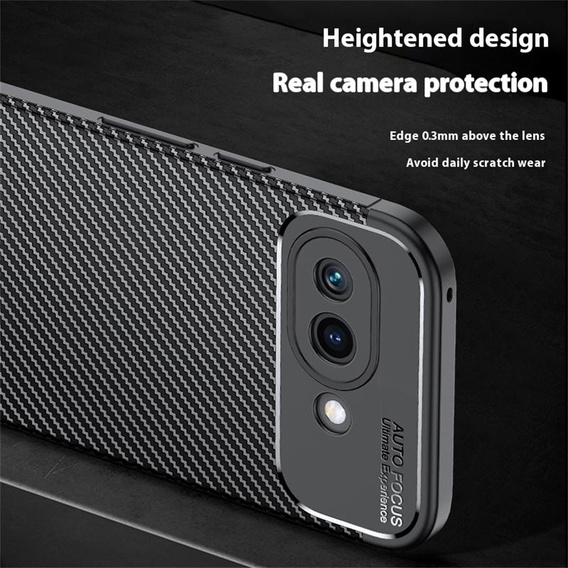 Etui do Google Pixel 9a – karbonowe, czarne
