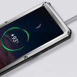 Etui pancerne do Samsung Galaxy S25 Ultra, R-JUST z szklaną ochroną kamery, srebrne