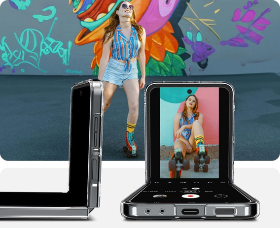 Etui Spigen do Samsung Galaxy Z Flip7 FE / Z Flip6, Airskin, Przezroczyste