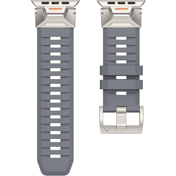 Pasek do Apple Watch 1/2/3/4/5/6/7/8/9/10/11/SE Ultra 1/2/3 42/44/45/46/49mm, Szary