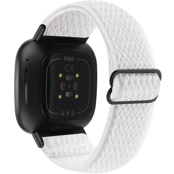 Pasek Nylonowy do Fitbit Versa 3/Versa Sense, Biały