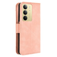 Etui z klapką do Realme 14X / Realme C75, Card Slot, różowe