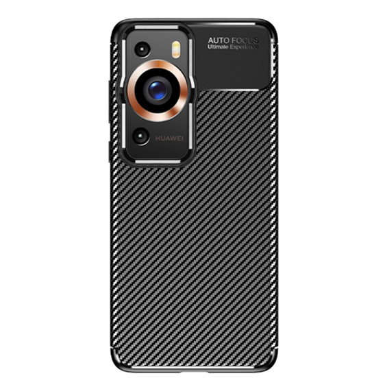 Etui do Huawei P60 Pro, Carbon Gel, czarne