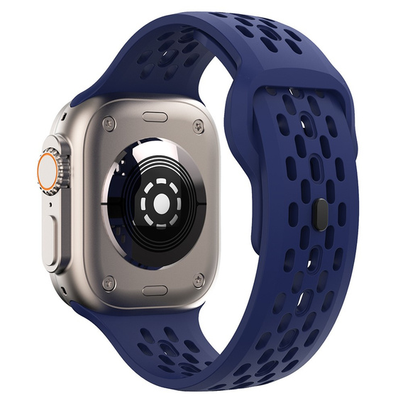 Pasek Silikonowy do Apple Watch 1/2/3/4/5/6/7/8/9/10/11/SE Ultra 1/2/3 42/44/45/46/49mm, Granatowy