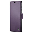 Etui z klapką do Samsung Galaxy S23 FE, CASEME Wallet, fioletowe + szkło 9H
