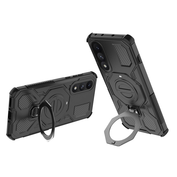 Magnetyczne etui do OnePlus Nord 5 z podstawką - czarne